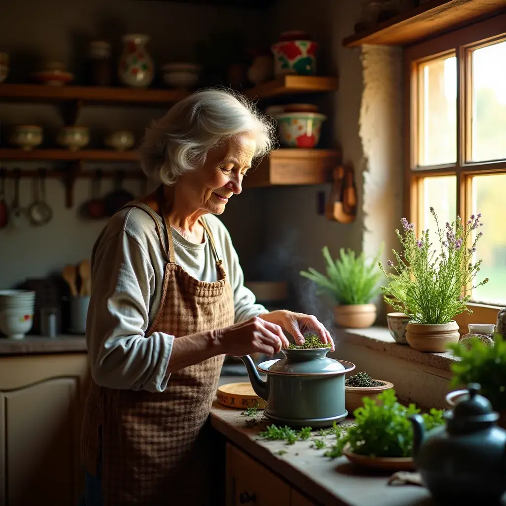 Lazító pillanat, amikor a tea élvezete közben relaxálunk.
